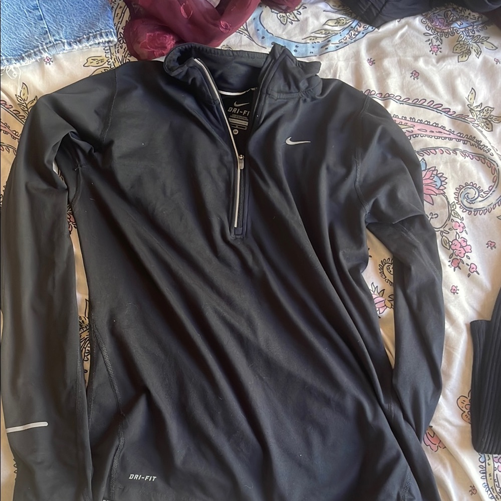 Nike Black Dri-FIT Half-Zip Top